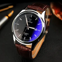 YAZOLE Quartz Montre Hommes Montres 2016 Top Marque De Luxe Célèbre Mâle Horloge Montre-Bracelet En Cuir Date Quartz-montre Relogio Masculino