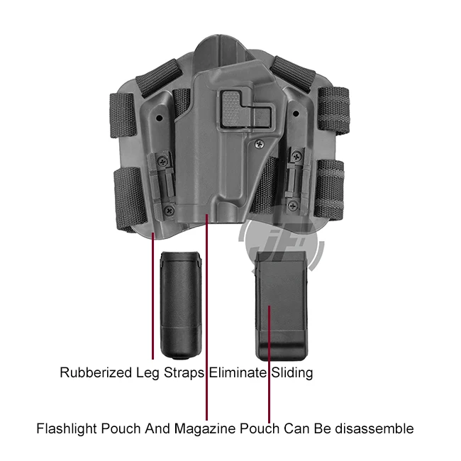 Тактический CQC серпа левой падения ног бедра быстро рисовать кобура ж/журнал и фонарик чехол для Sig зауэр P226 P229