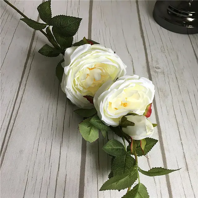 Extra Large grand roses branch luxury Artificial flowers silk fake flower garden wedding