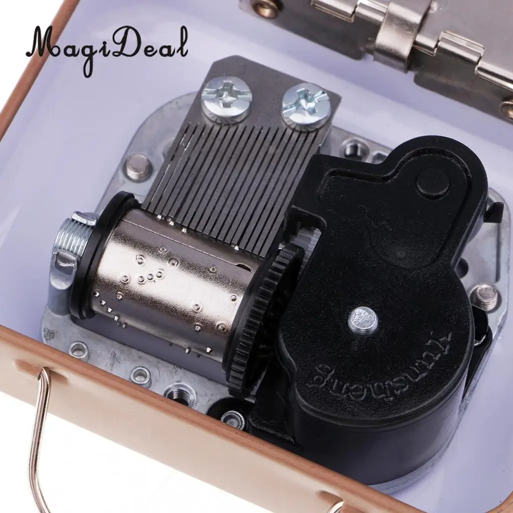 MagiDeal Play 'Innocent' Luggage Suitcase Wind-up Miniature Music Box for Girls Christmas Gift