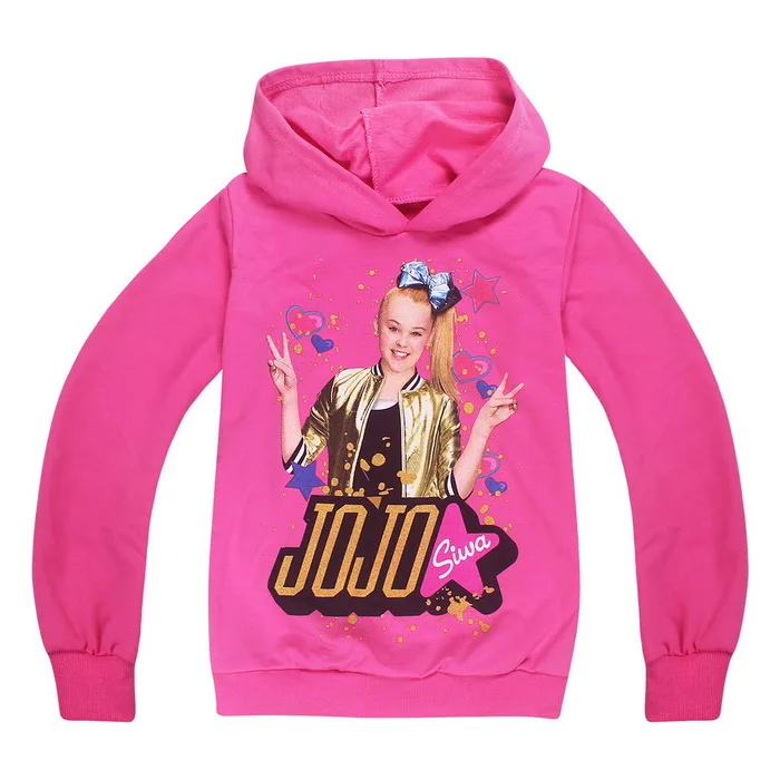 Модная футболка с героями мультфильмов для мальчиков от 4 до 12 лет JOJO SIWA/детская одежда для девочек детские толстовки свитер для девочек Одежда для больших детей - Цвет: style 6