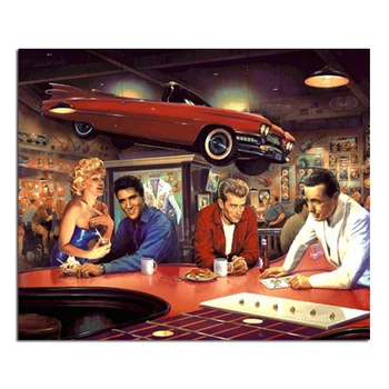 

star party 60x50cm New 100% Full Area Highlight Diamond Needlework Diy Diamond Painting Kit 3D Diamond Cross Stitch Embroidery