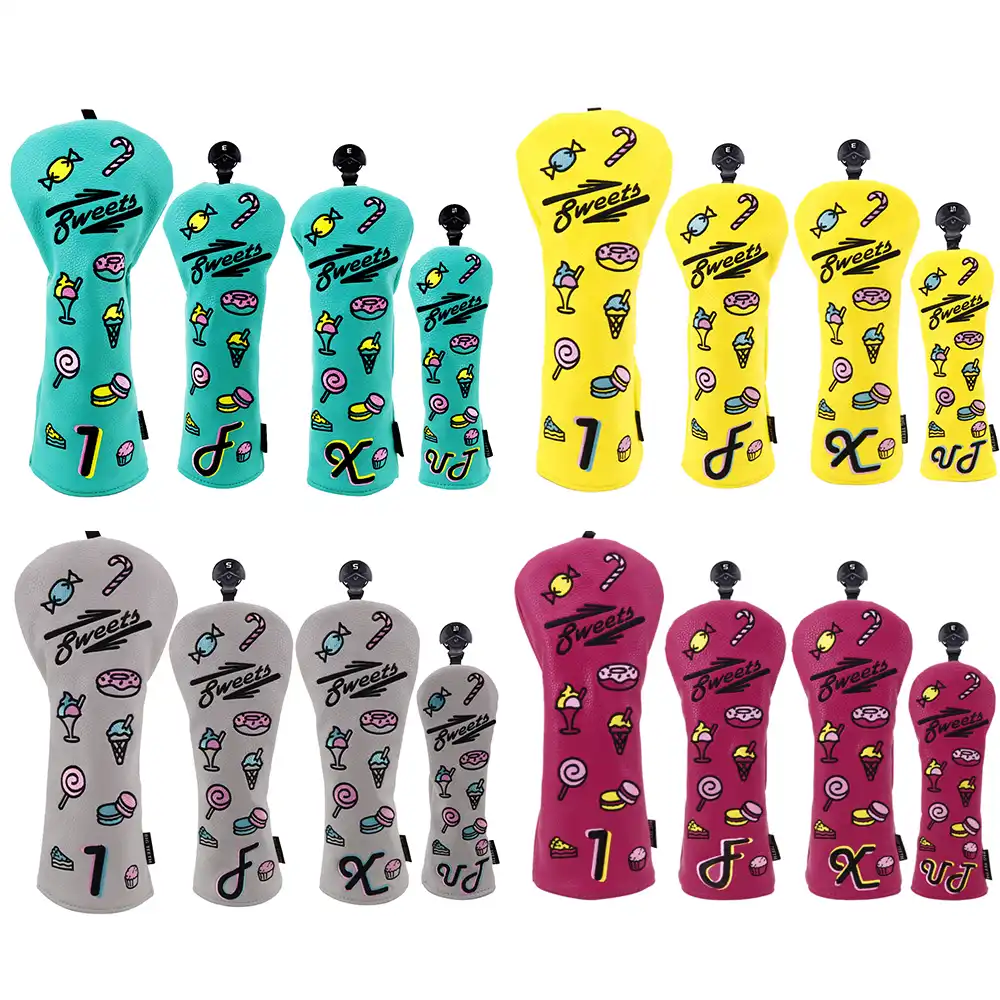 Craftsman Black/White Premium 3D Model Golf Wood Head Covers Headcover