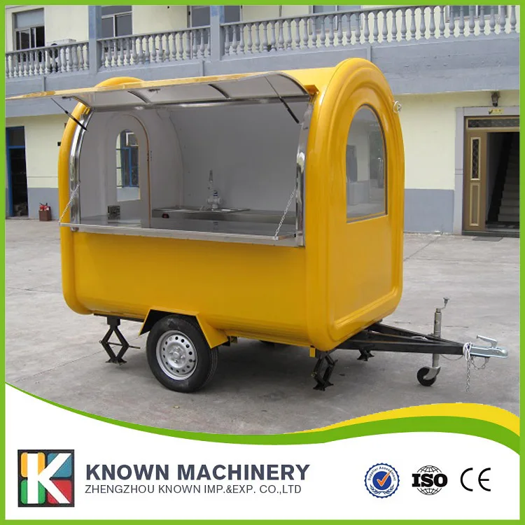 KN 220B mobile food carts/trailer/ ice cream truck/snack food carts two water sinks with free