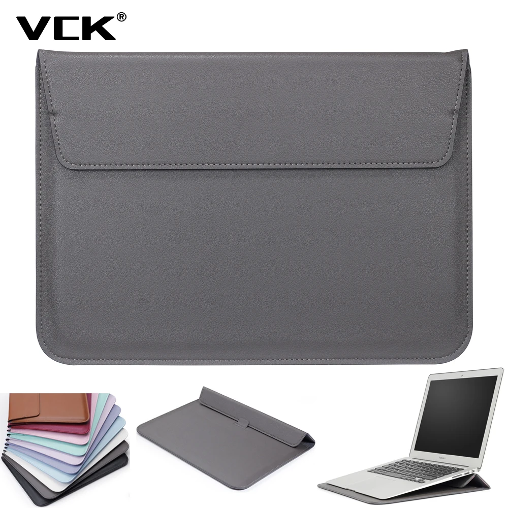 Для Macbook Air Pro retina 11 12 13 15 6 4 3 дюймов чехол для ноутбука кожаный магнит сумка