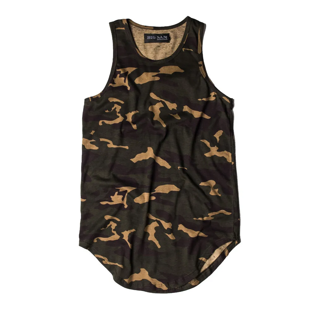 

Military Camouflage Undershirts Men Perosonality Arm Hen Pure Cotton Undershirt Man High Street