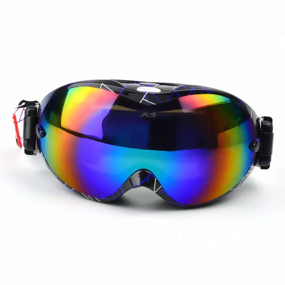 Brand New Высокого Качества UV400 Анти-туман Лыжные Очки Двойные Слои Большой Лыжная