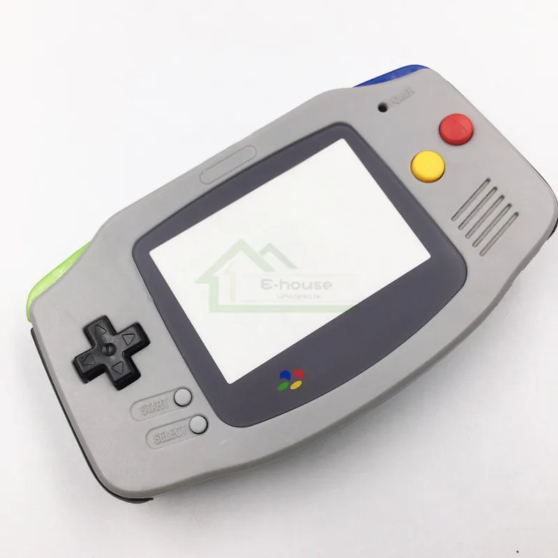 5 шт. серый цвет корпус Оболочка Чехол Замена для Gameboy Advance для GBA Super Famicom версия