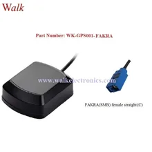 Высокого усиления FAKRA женский IP67 открытый магнитный или клей крепление active автомобильная антенна GPS