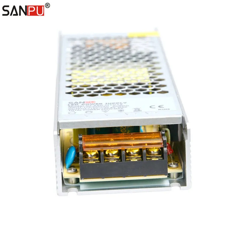 SANPU 250 W импульсный источник питания поставки единиц 12 V 20 A Светодиодный драйвер AC/DC Трансформаторы освещения для светодиоды для помещения полосы