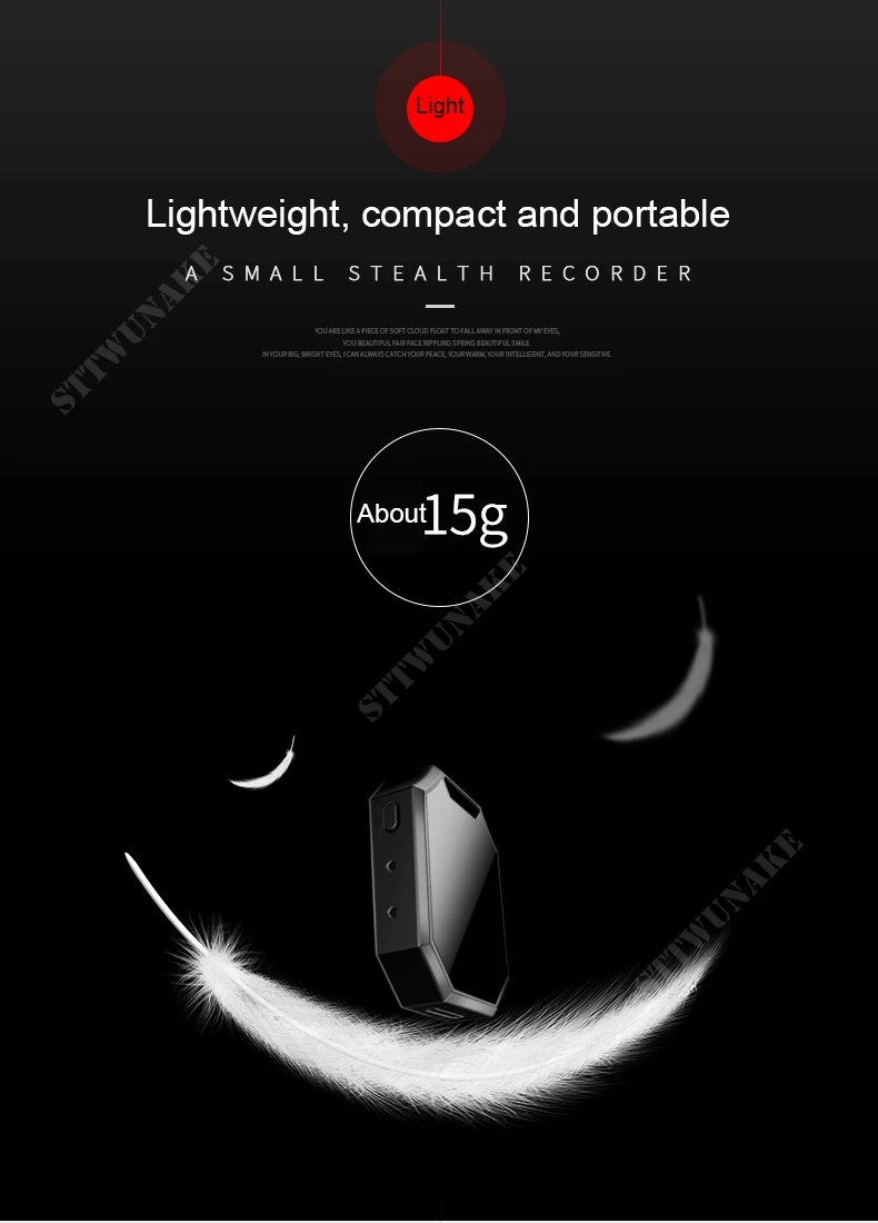 STTWUNAKE professional Digital HD Mini hidden