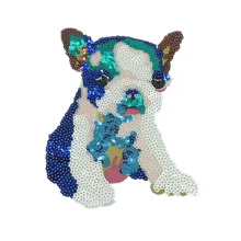 Маленькие милые бусины шт вышивка собака дети мультфильм Животные тканевая нашивка для одежды DIY декоративная заплатка аксессуары