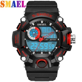

LED Digital Military Outdoor Sport Watches Mens Luxury Brand Analog Quartz S-Shock Men's Sports Wristwatch Waterproof Watch Men