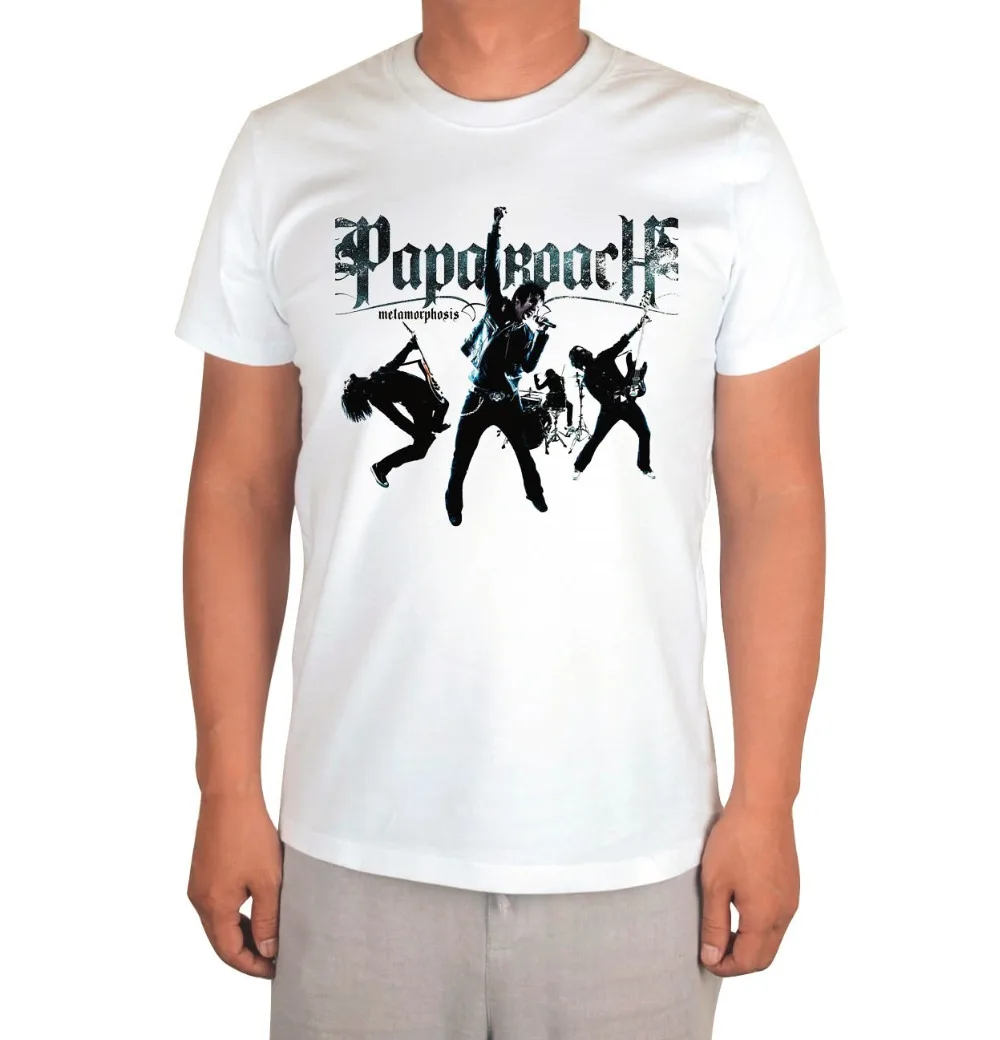3 вида Papa Roach Punk Rocker Band белый цвет стиль хип хоп poleras hombre|poleras hombre|papa roachhip hop |