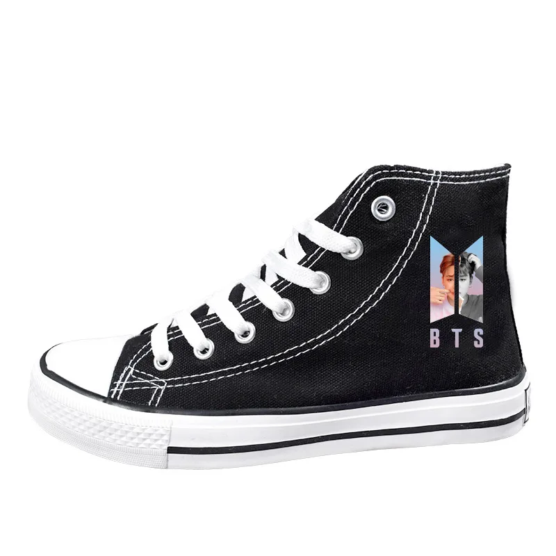 

kpop Bangtan boys Love Yourself Answer Jungkook V same men women unisex canvas shoes Jimin high-top shoes
