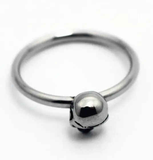 Size 4~9 Cute Mini Skull Ladies Ring 316L Stainless Steel Jewelry Biker Band Ring 3