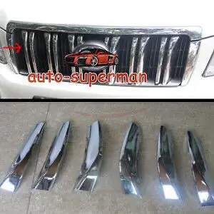 

Chrome Front Grille Around Trim FOR Toyota Prado FJ150 2010 2011 2012 10 11 12