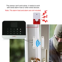 Проводной Пластик магнитный переключатель окном дверь открытой детектор вторжений NC/NO дополнительно Выход Сигнализация Аксессуары груди лампа Сенсор
