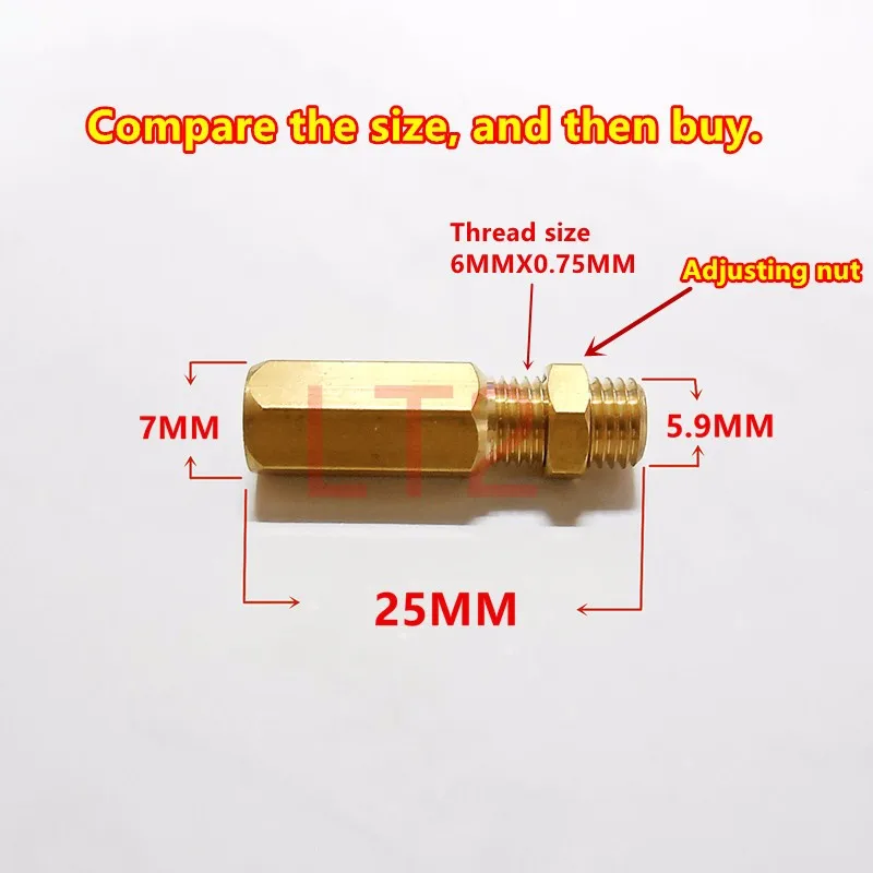 (5pcs / pack &amp free shipping) Motorcycle Keihin carburetor throttle cable adjustment fixed copper sleeve for PWK FCR OKO KOSO |