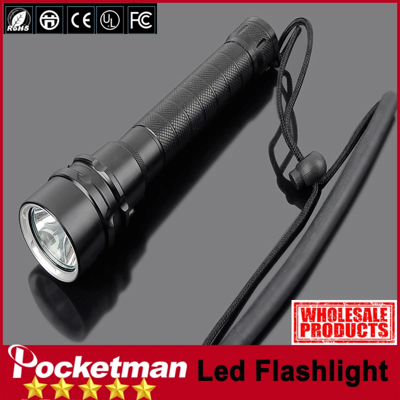 

New Arrival High Quality 3xXM-L2 LED flashlight Waterproof Flashlight Torch Light For Night Diving Camping Hunting