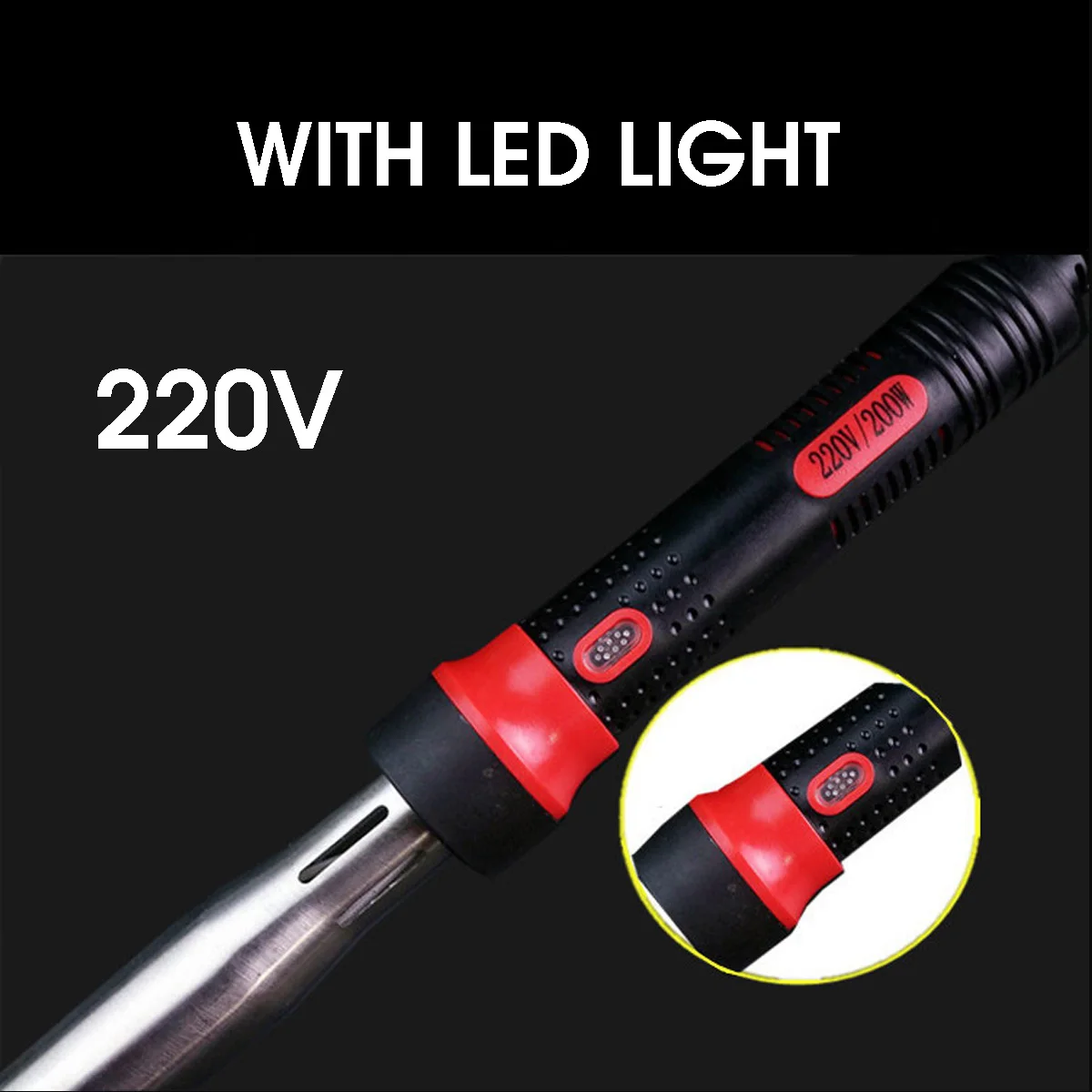 220V 300W Electric Soldering Irons With LED Light Welding Solder Fast Heating Pencil for Jewelry DIY Welding Tips Repair Tool