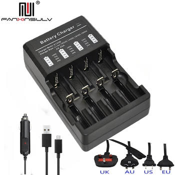

1x 18650 LCD USB Multi four Charger For 22650 18650 18500 16340 14500 CR123A AA AAA battery Charger Flashlight batteries charger