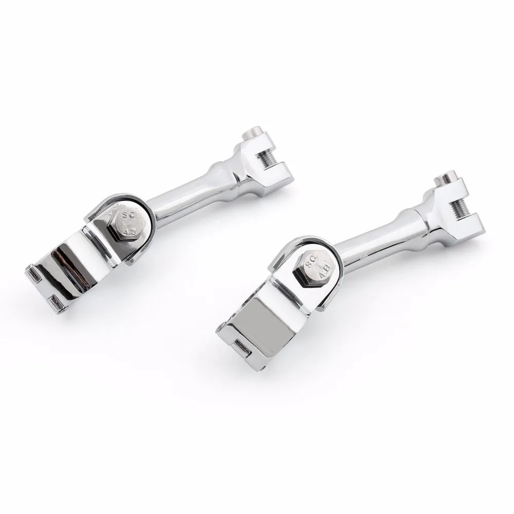 Motorcycle Chrome Foot Peg Mounts For Harley 1.25" Engine