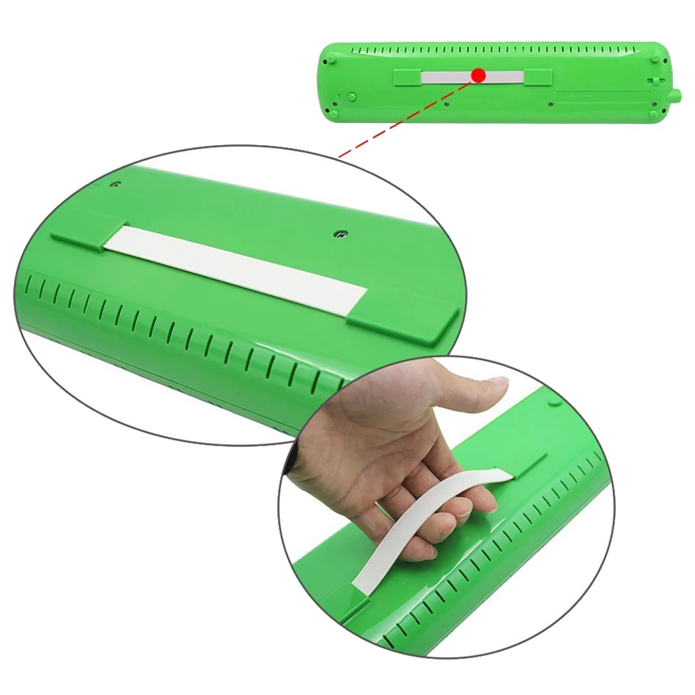 

MSOR-IRIN 37 Melodica Keys Melodic Musical Instrument with Carrying Bag for Students Beginners Kids Green