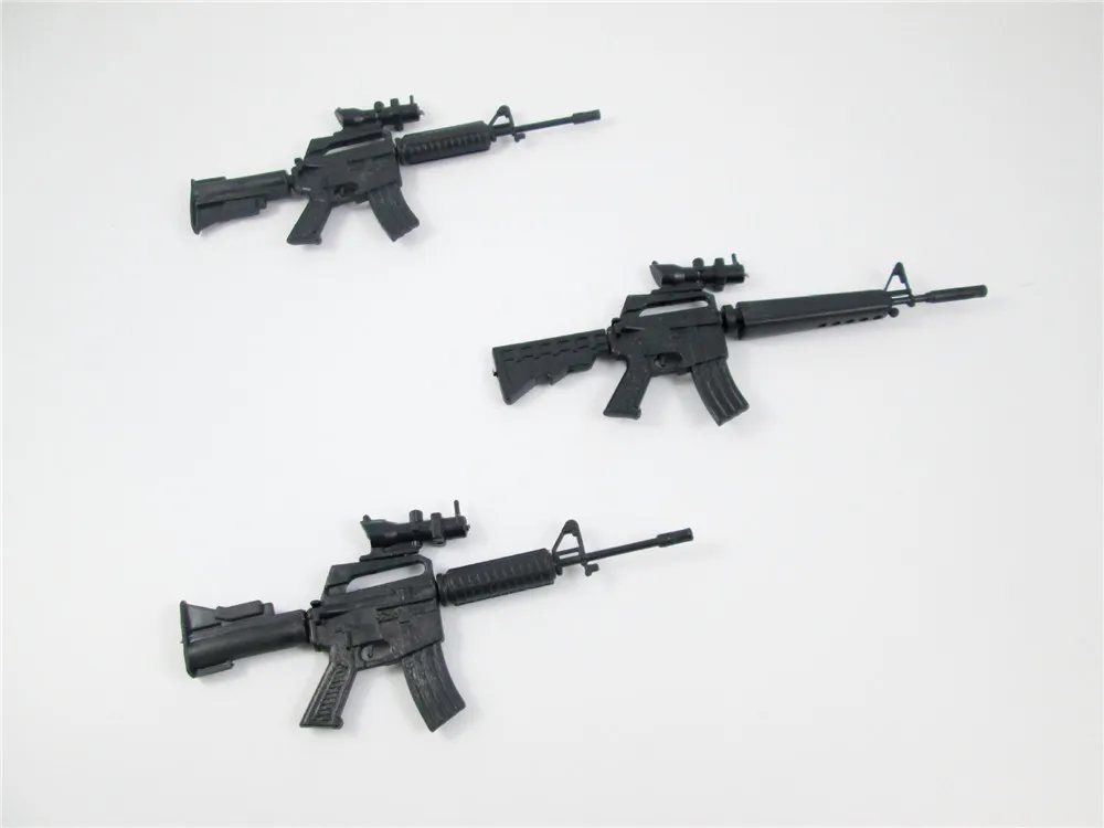 3pcs set Mini DIY Building Blocks Toy Gun Assembly Fun Toy Random style Gift for Children Ak47 P5  (2)
