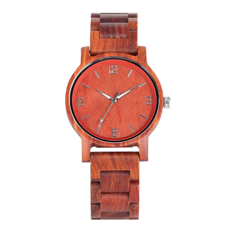 Натуральный эбонитовый светящиеся указатели деревянные часы для женщин мужчин все кварцевые деревянные часы двигаться мужчин t