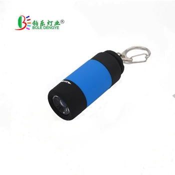

Mini USB Rechargeable Colorful Handy Flashlight Novelty Torch 0.3W Keychain Led Light Lighting Lamp