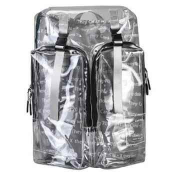 

New Trend Fashion Bag Transparent Letter Backpack Wild Lady Bag
