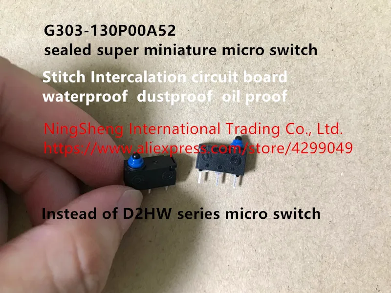 

Original new 100% G303-130P00A52 sealed waterproof import travel limit micro switch inserted directly into 3pin D2HW