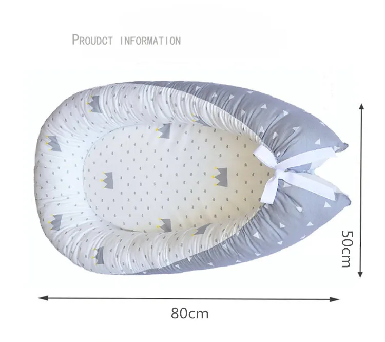 Детский бампер детское гнездо кровать портативная съемная и моющаяся кроватка дорожная кровать для детей Младенческая Детская Хлопковая