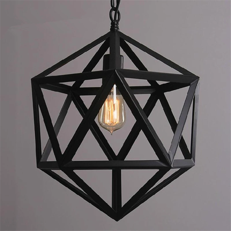 

Wrought Iron Loft Lamp Industrial Pendant Light Moroccan Rustic Vintage Light Fixtures for Living Room Home Indoor Lighting