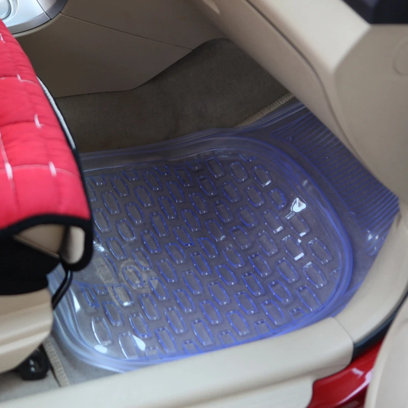 5 Stks/set Auto Vloermatten Clear Rubber Auto Mat Parts Interieur
