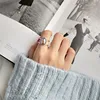 INZATT-anillo calado de espejo mate ovalado Vintage para mujer, Plata de Ley 925 auténtica, joyería de moda geométrica para fiesta, regalo clásico ► Foto 2/6