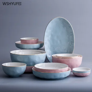 

Cutlery Set bowl plate Japanese household ceramic bowl for dinner weed ramen/candy/sauce/cute bowl