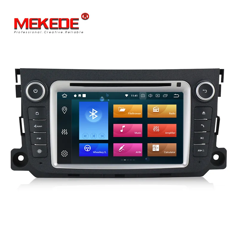 Discount PX5 Android 8.0 Car Multimedia DVD GPS player for Benz Smart Fortwo 2011 2012  with 4G RAM 32G ROM WIFI BT radio  free shipping 2