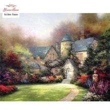 Золотое панно, сделай сам, полный, алмазная вышивка, дома, фото на заказ, алмазная живопись, вышивка крестиком, 3D, Алмазная мозаика, Рождество 0730