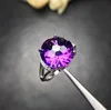 New technology, crystal violet crystal ring good quality, beautiful color 925 silver new store pull popularity products. 1