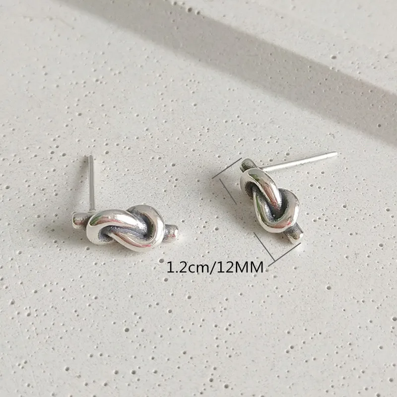 LBLS Stud Earrings For Women Genuine 925 Sterling Silver Earrings Fashion Trendy Femal Ladies Geometry Korean Fashion Earrings  (5)_