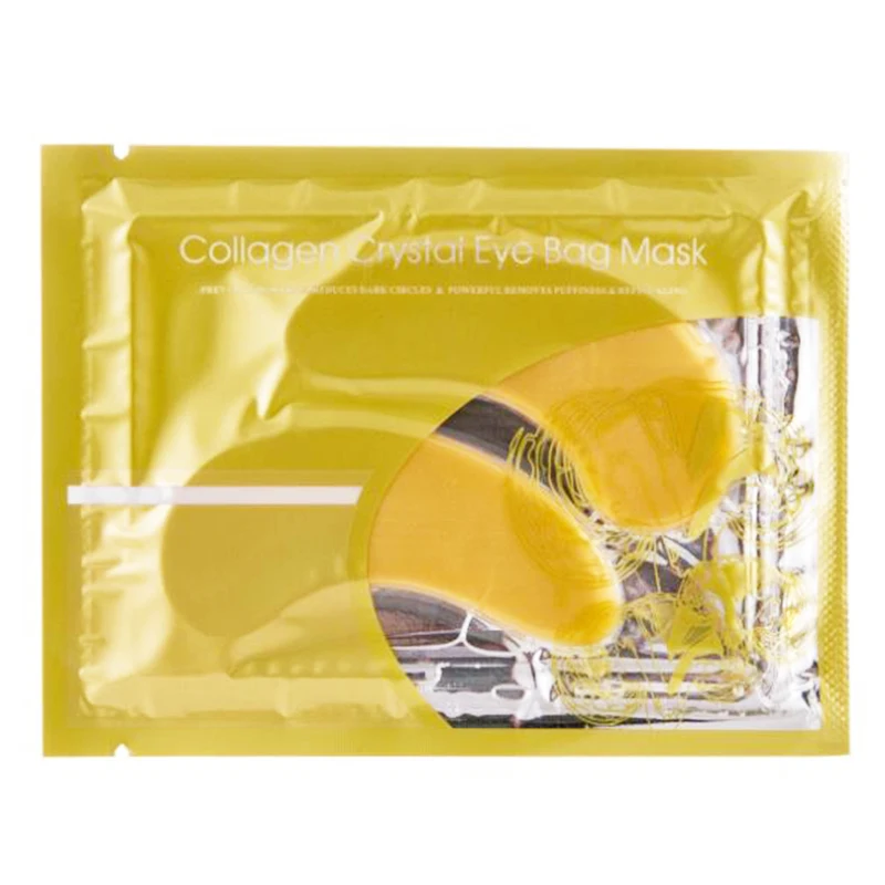 

2Pcs/1Pair Gold Crystal Collagen Eye Mask Ageless Moisturizing Gel Mask For Eyes Ageless Sleep Eye Patches Dark Circles Remove
