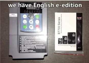 

Vector Inverter 1.5KW 0~230V Inverter overloaded motor speed machine 7.5A 0~400Hz BT700-2T0015GB