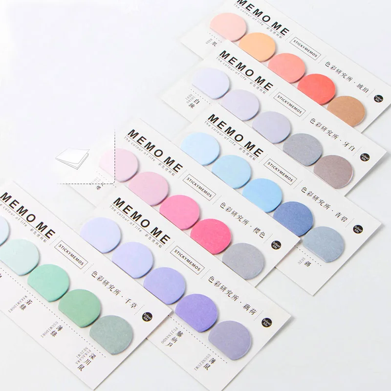 

Cute kawaii colored memo pad notepad mini post it note for kids gift korean stationery Free shipping 3846