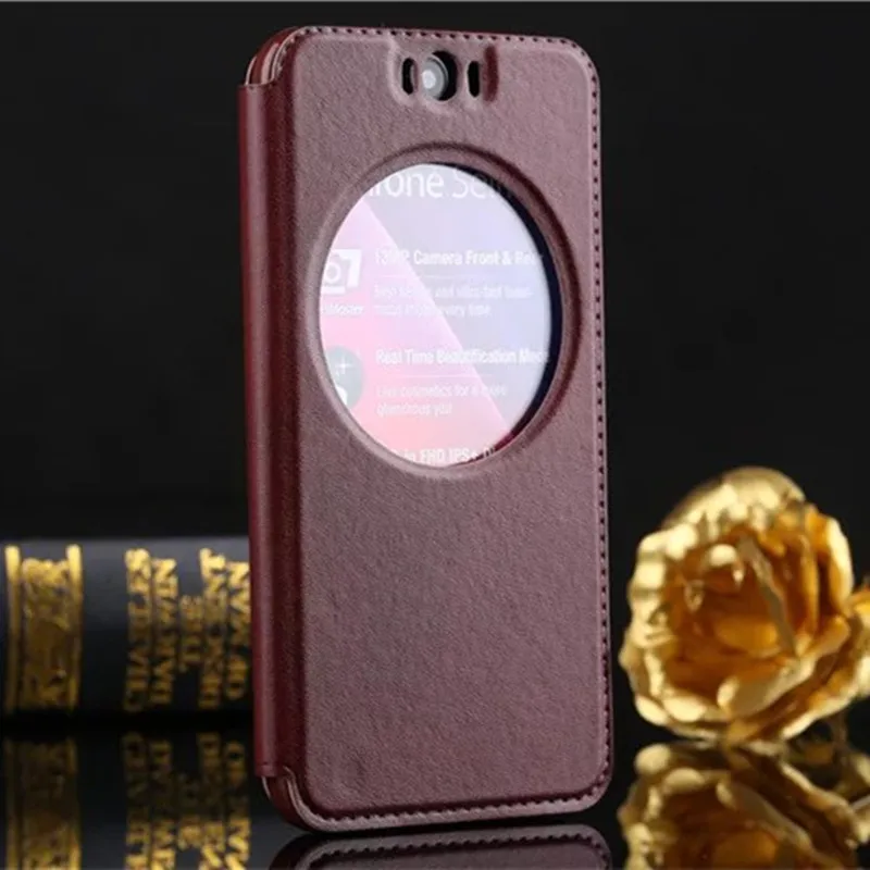 Роскошный винтажный флип-чехол из искусственной кожи чехол для Asus Zenfone Selfie ZD551KL задняя крышка Funda Capa - Цвет: Wine Red