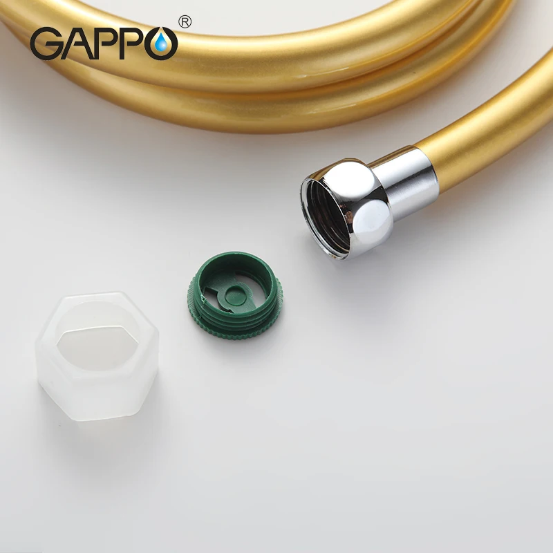 GAPPO 1 шт. высокое качество 1,5 м золотой ПВХ гибкий шланг для душа гибкий водопроводный шланг для душа труба GA47-6