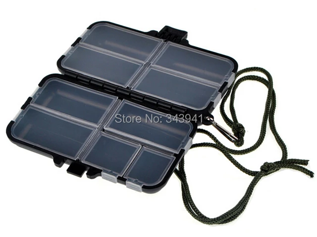 Black Portable Fishing Tackle Box Small Fishing Accessories