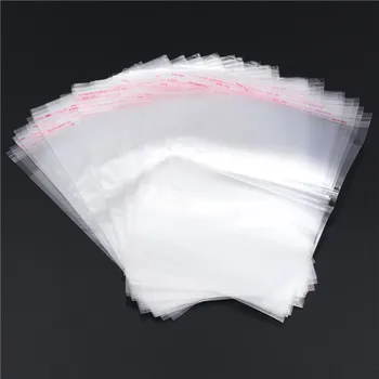 

2016 New E4 Clear Resealable Cellophane/BOPP/Poly Bags 13x20cm Transparent Opp Bag Packing Plastic Bags Self Adhesive Seal