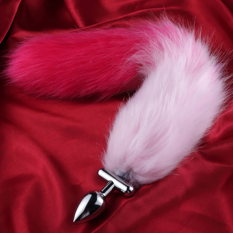 Anal Plug fox Tail Ass Insertion and Hoop Couple Sex Toys Erotic Cosplay 8 Colors Unisex |